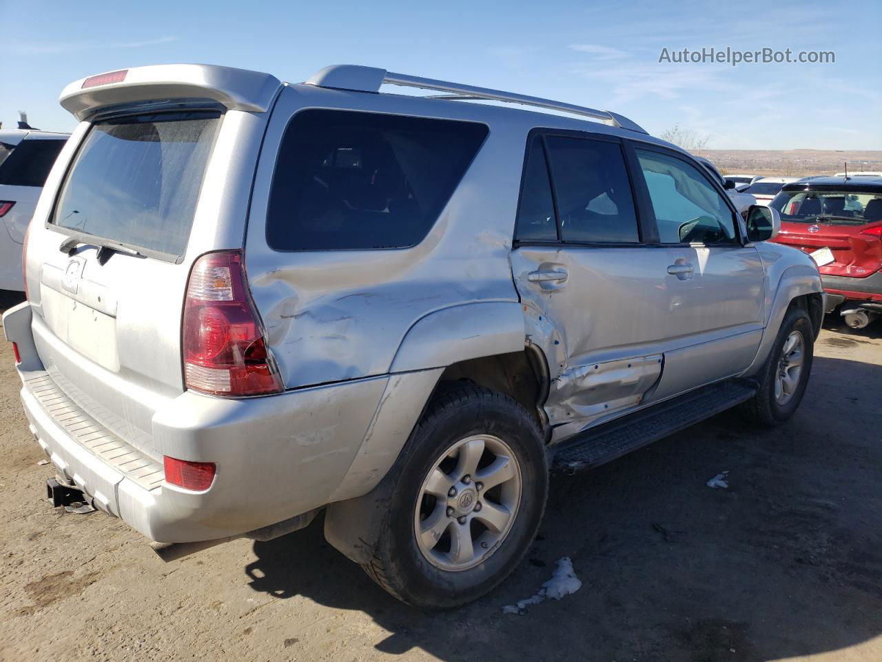 2004 Toyota 4runner Sr5 Silver vin: JTEBT14R040042488