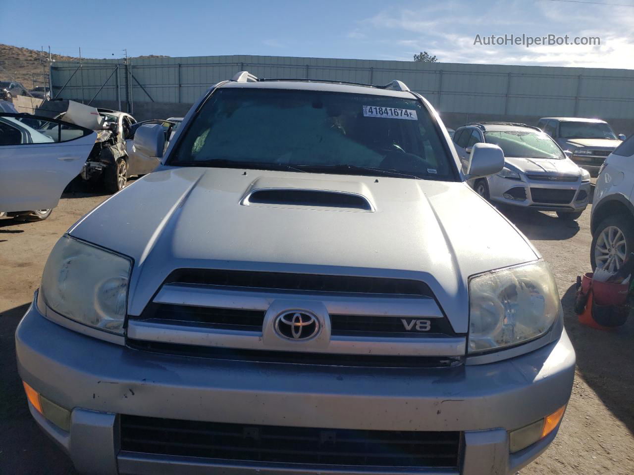 2004 Toyota 4runner Sr5 Silver vin: JTEBT14R040042488