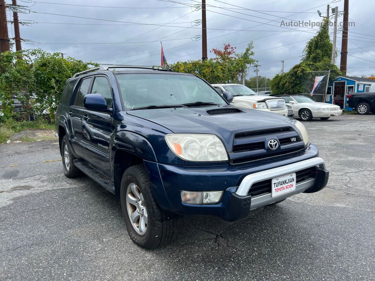 2004 Toyota 4runner Sr5 Blue vin: JTEBT14R648014003