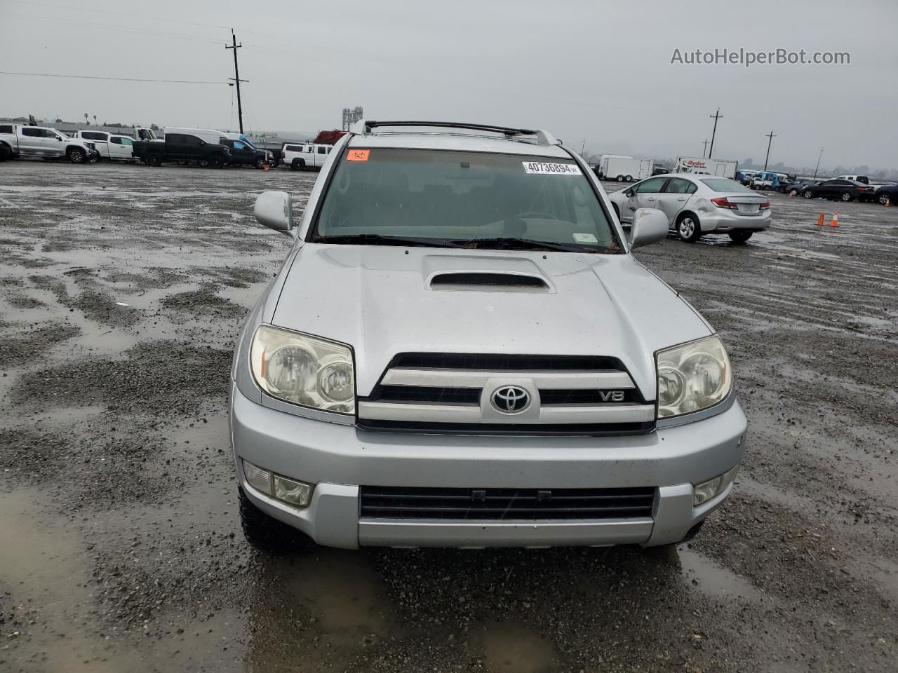 2004 Toyota 4runner Sr5 Silver vin: JTEBT14R840043548