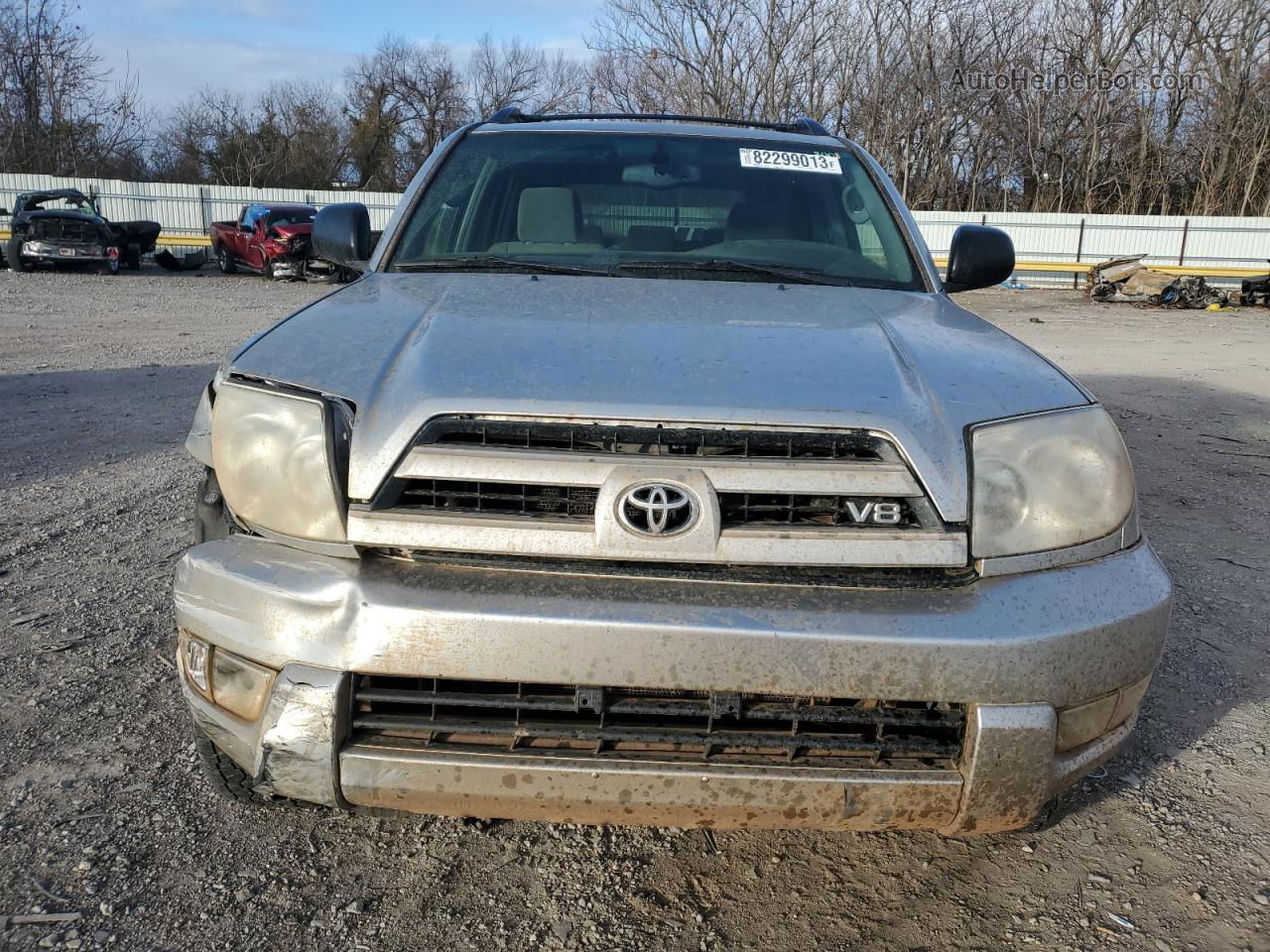 2004 Toyota 4runner Sr5 Silver vin: JTEBT14R848013032