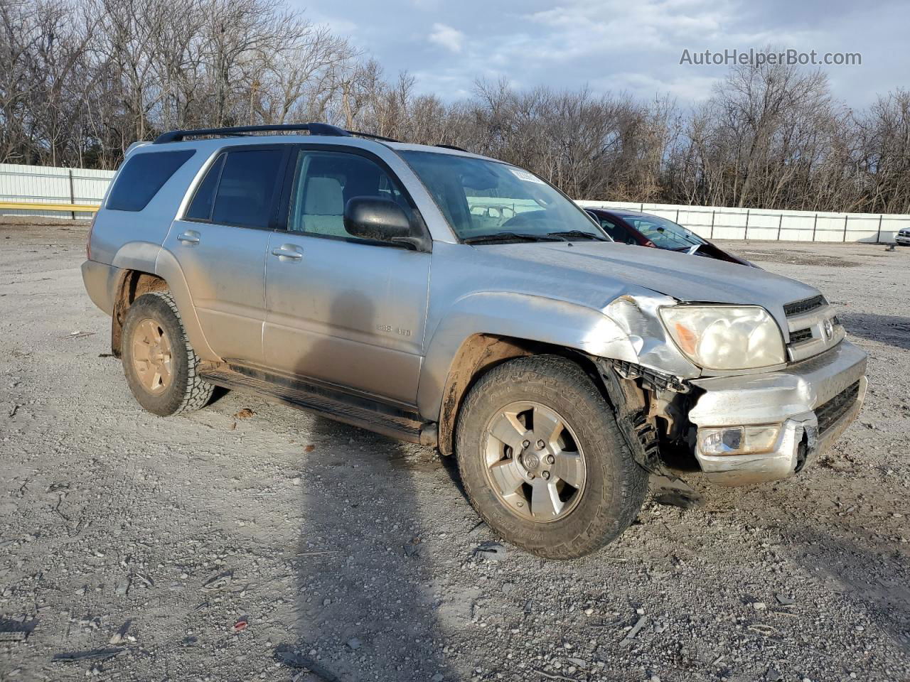 2004 Toyota 4runner Sr5 Silver vin: JTEBT14R848013032