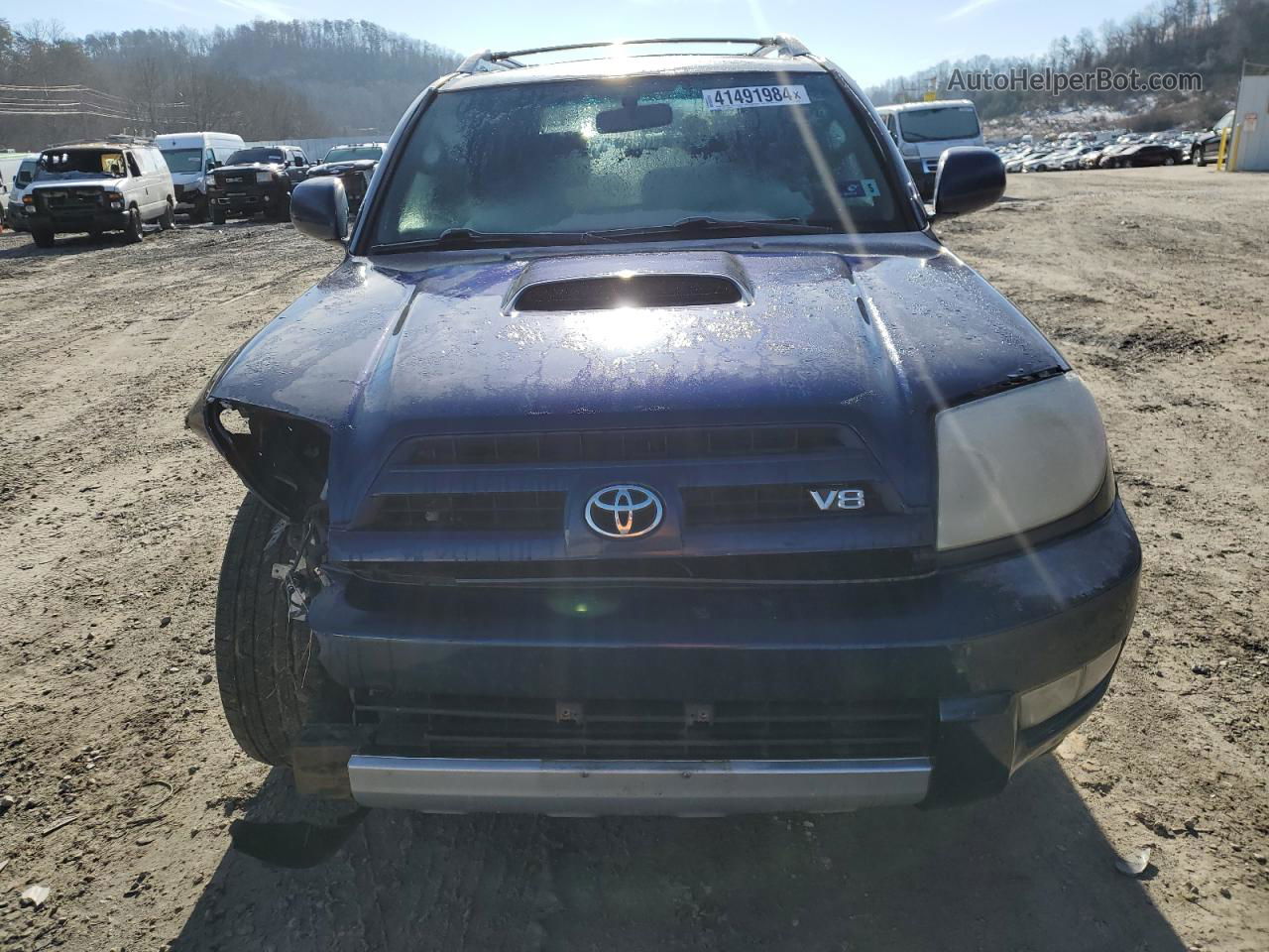 2004 Toyota 4runner Sr5 Синий vin: JTEBT14RX48008950