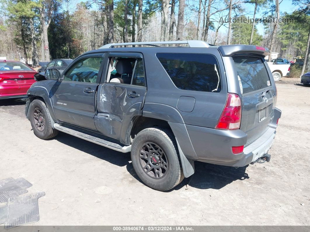 2004 Toyota 4runner Limited V8 Gray vin: JTEBT17R340032050