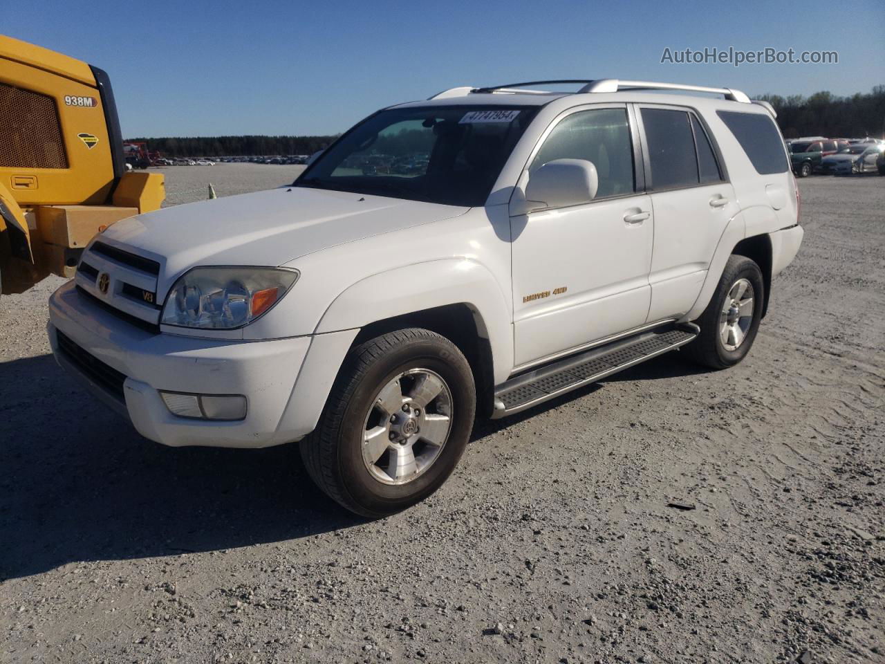 2004 Toyota 4runner Limited White vin: JTEBT17R348009420