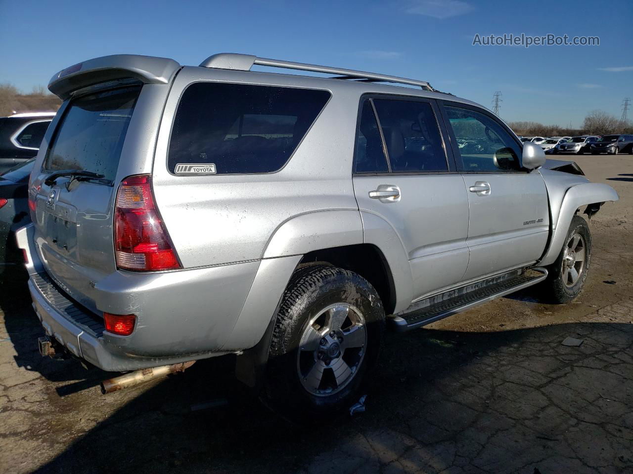 2004 Toyota 4runner Limited Silver vin: JTEBT17R348010860