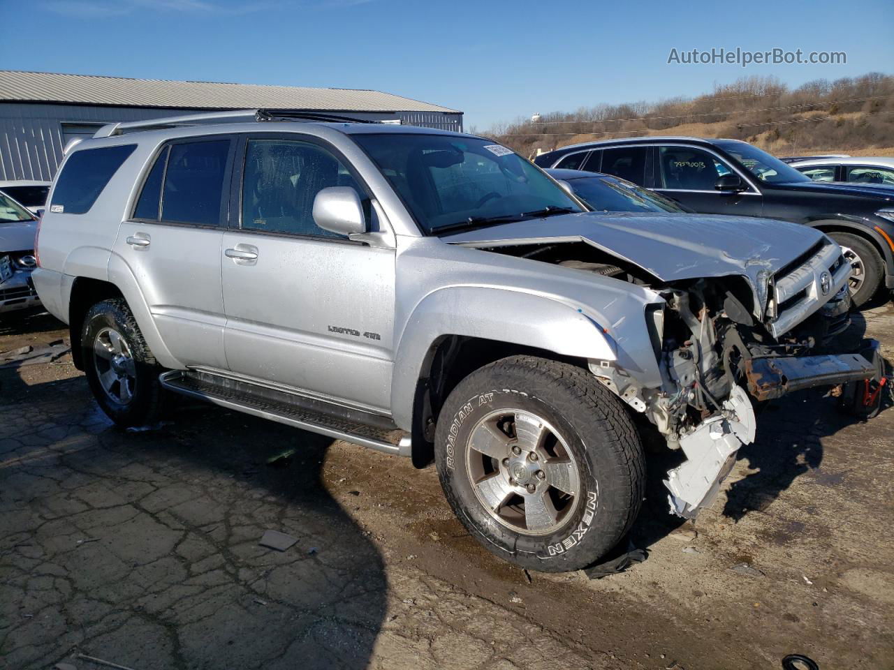 2004 Toyota 4runner Limited Silver vin: JTEBT17R348010860