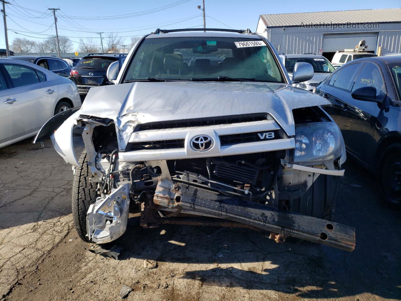 2004 Toyota 4runner Limited Silver vin: JTEBT17R348010860