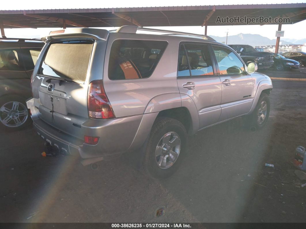 2004 Toyota 4runner Limited V8 Silver vin: JTEBT17R548015168