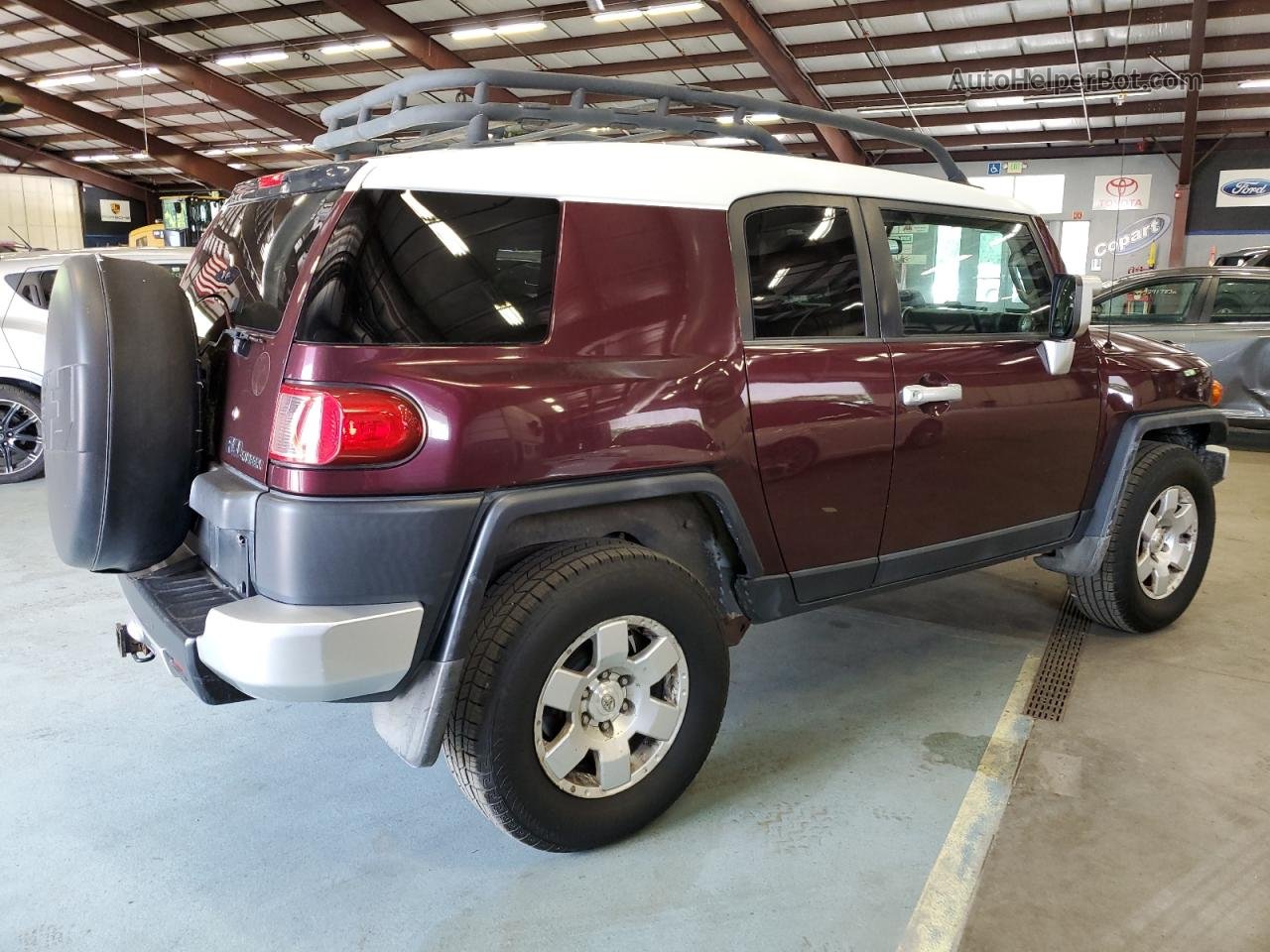 2007 Toyota Fj Cruiser Maroon vin: JTEBU11F070037173