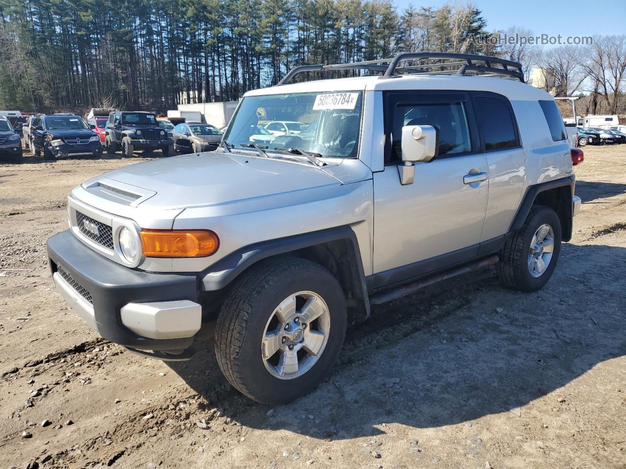 2007 Toyota Fj Cruiser  Silver vin: JTEBU11F070075602