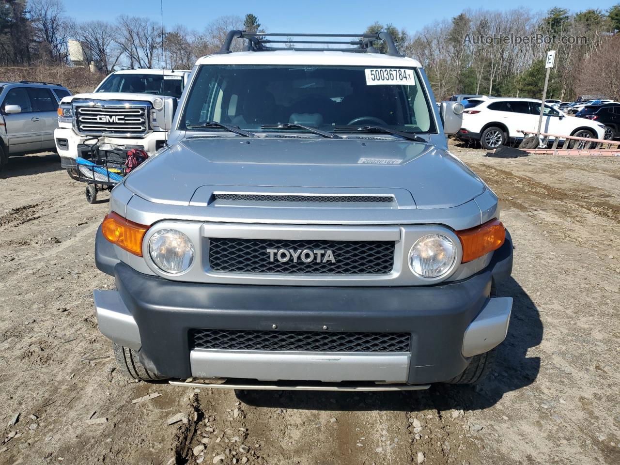 2007 Toyota Fj Cruiser  Silver vin: JTEBU11F070075602