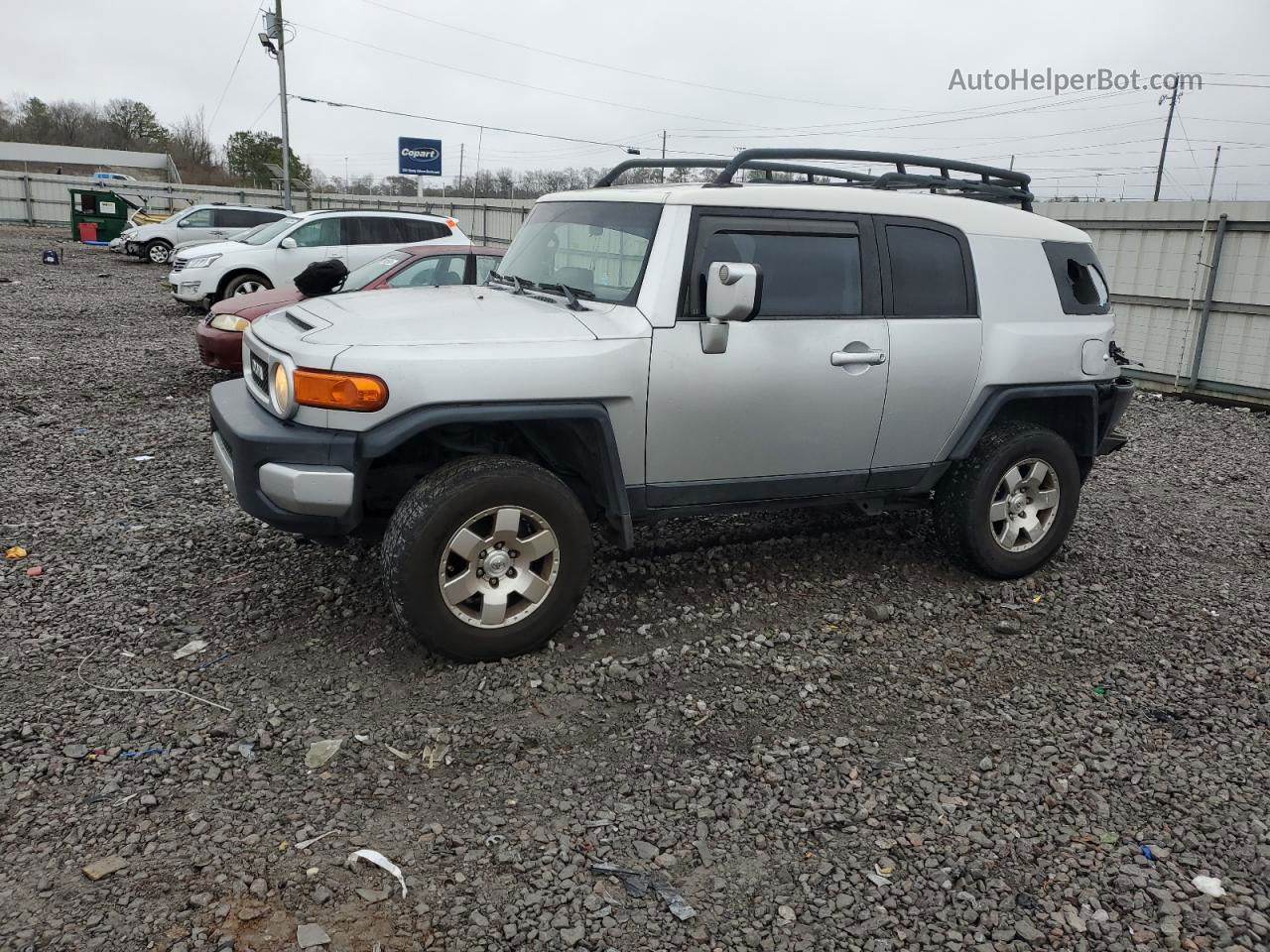 2007 Toyota Fj Cruiser  Silver vin: JTEBU11F070099611