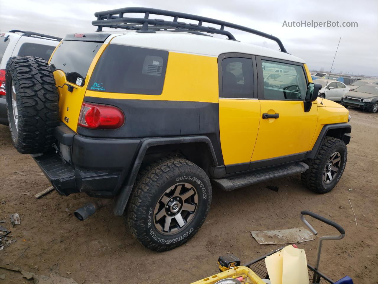 2007 Toyota Fj Cruiser  Yellow vin: JTEBU11F170004294