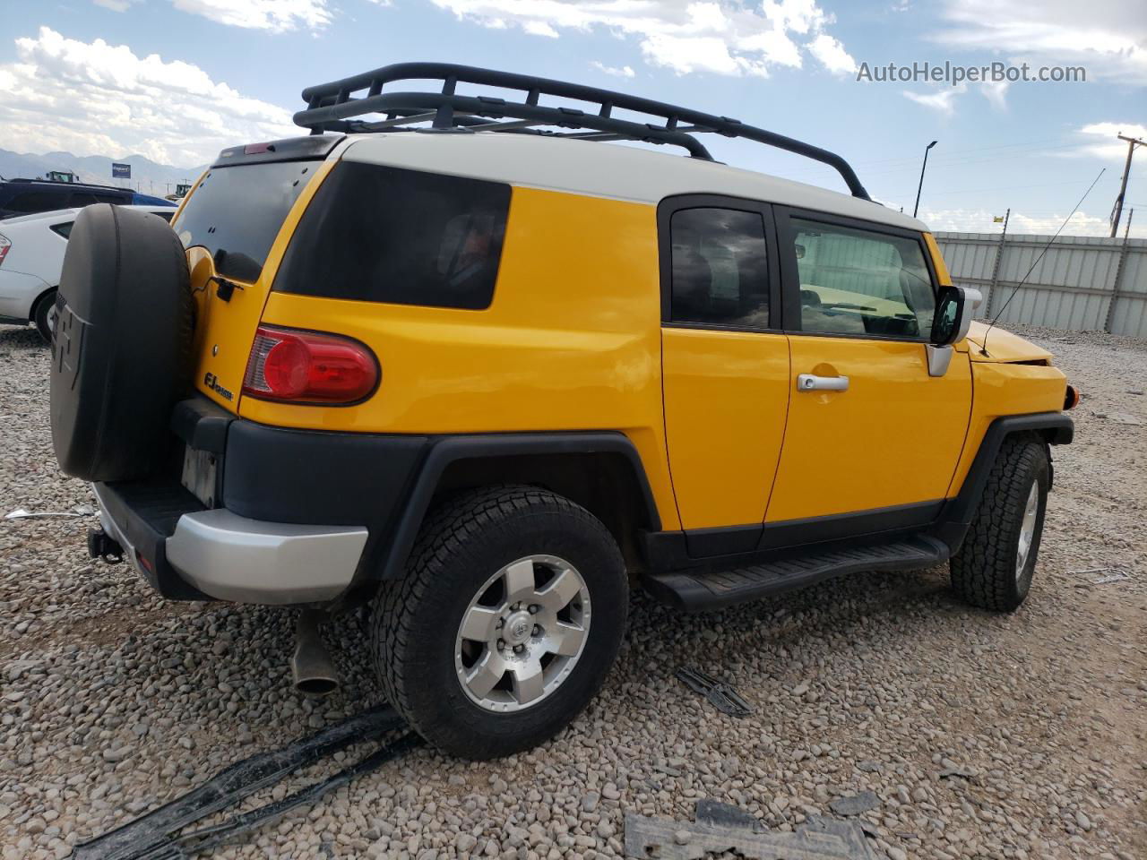 2007 Toyota Fj Cruiser  Orange vin: JTEBU11F170011455