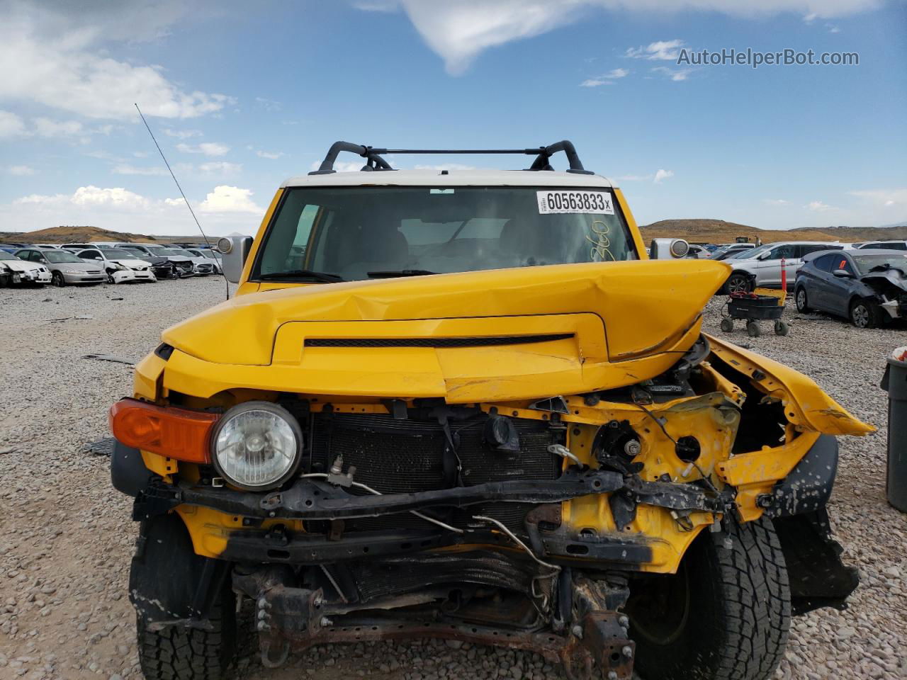 2007 Toyota Fj Cruiser  Orange vin: JTEBU11F170011455