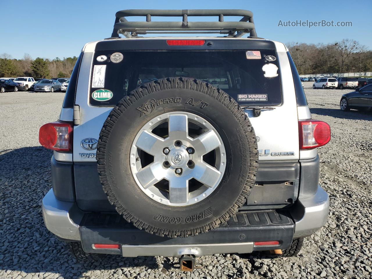 2007 Toyota Fj Cruiser  Silver vin: JTEBU11F170039109