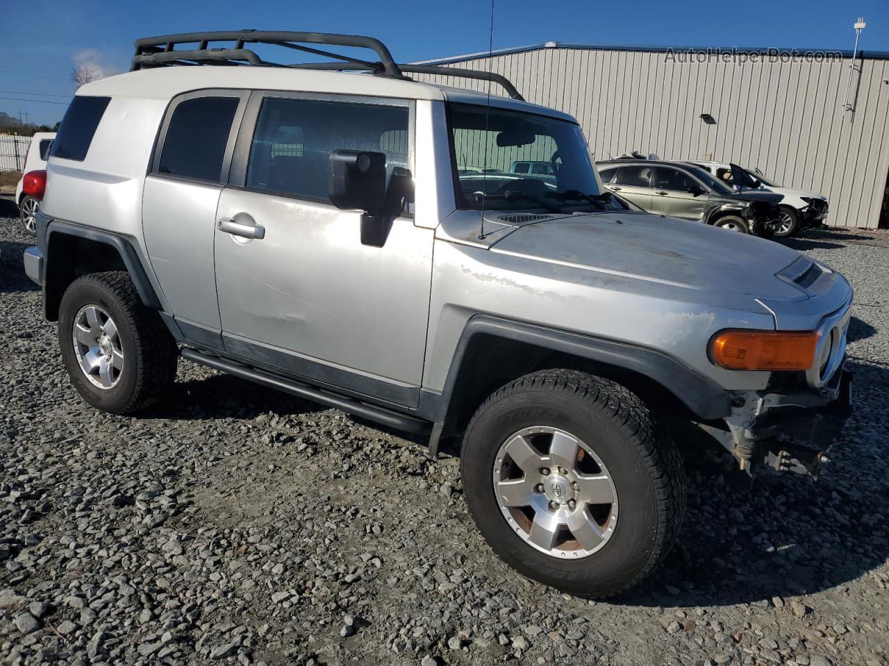 2007 Toyota Fj Cruiser  Silver vin: JTEBU11F170039109