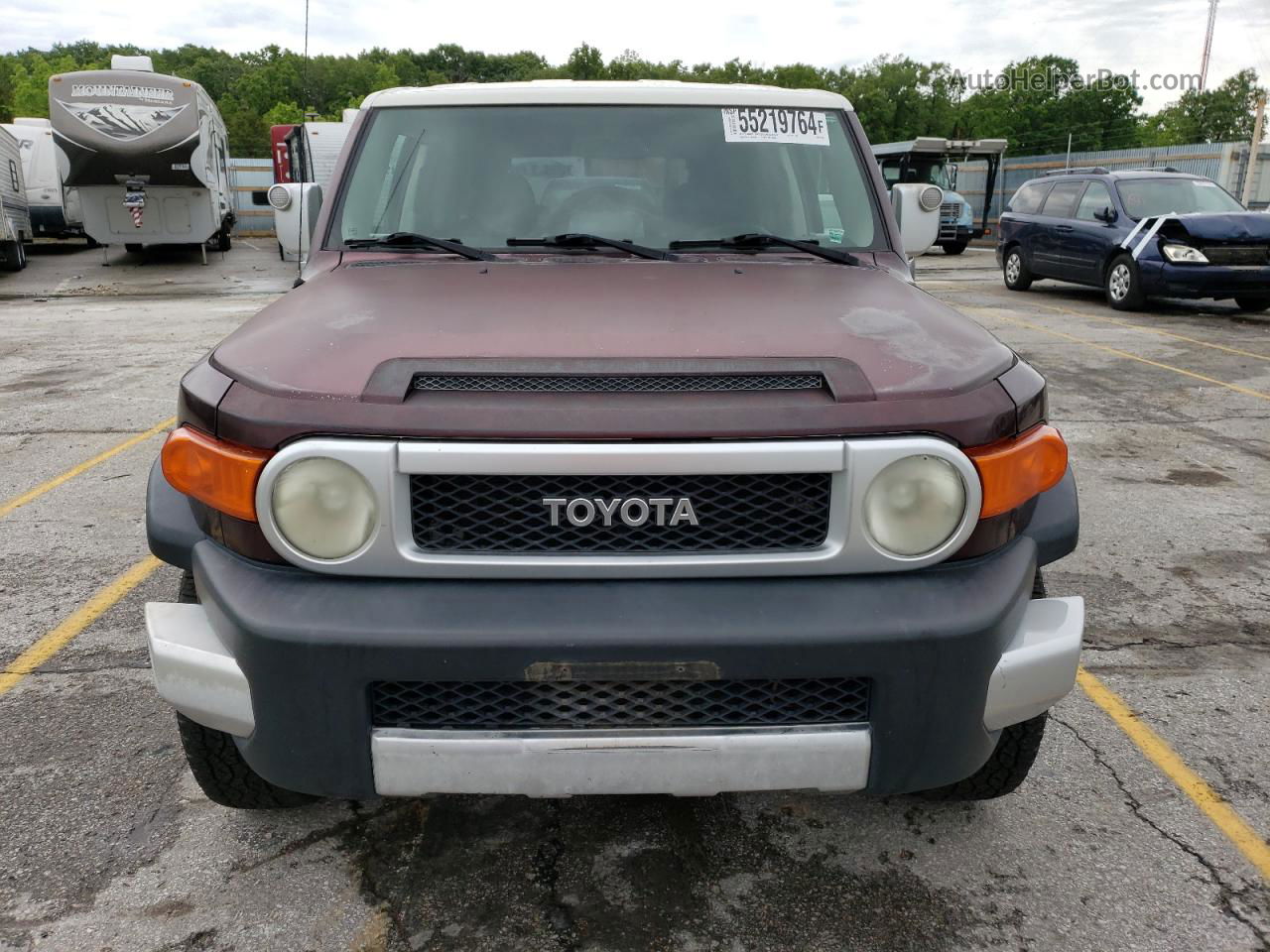 2007 Toyota Fj Cruiser  Фиолетовый vin: JTEBU11F170041295