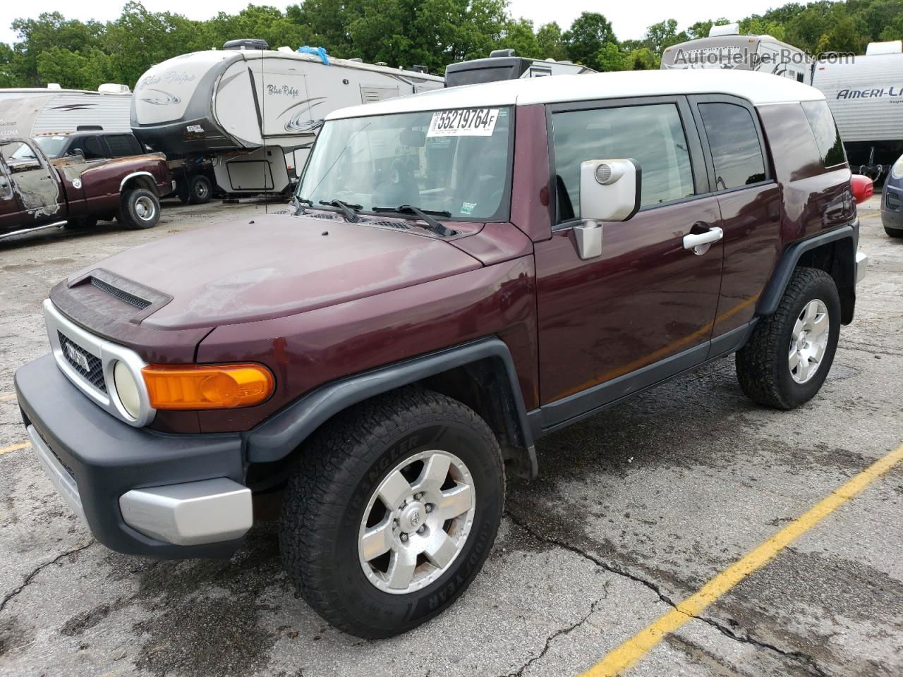 2007 Toyota Fj Cruiser  Фиолетовый vin: JTEBU11F170041295