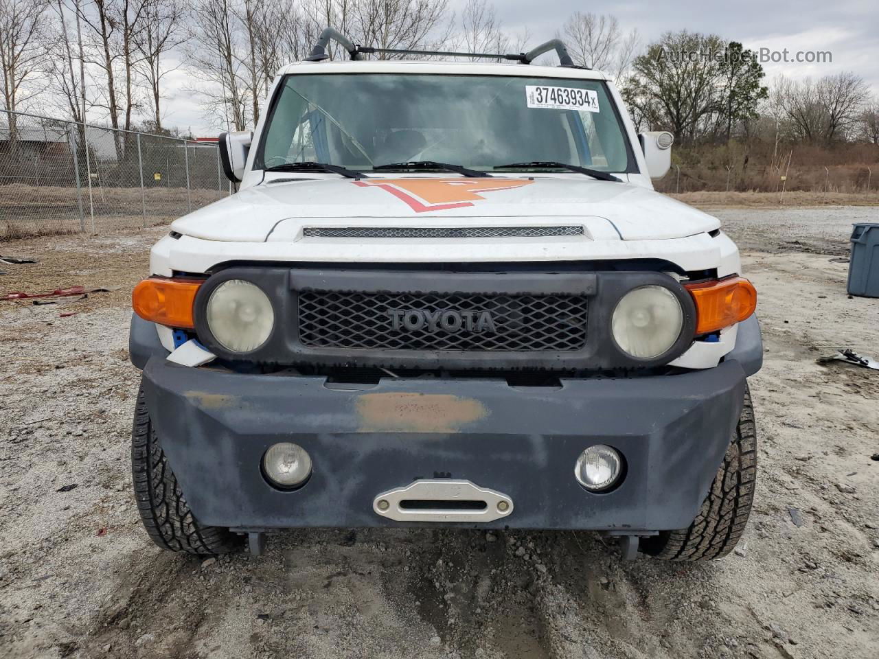 2007 Toyota Fj Cruiser  White vin: JTEBU11F270012419