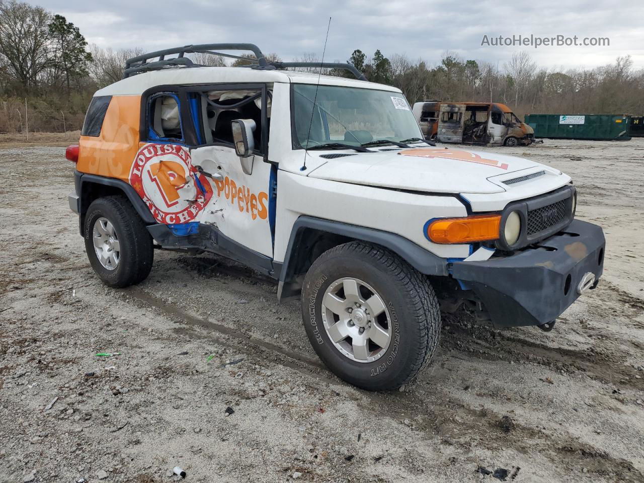 2007 Toyota Fj Cruiser  Белый vin: JTEBU11F270012419