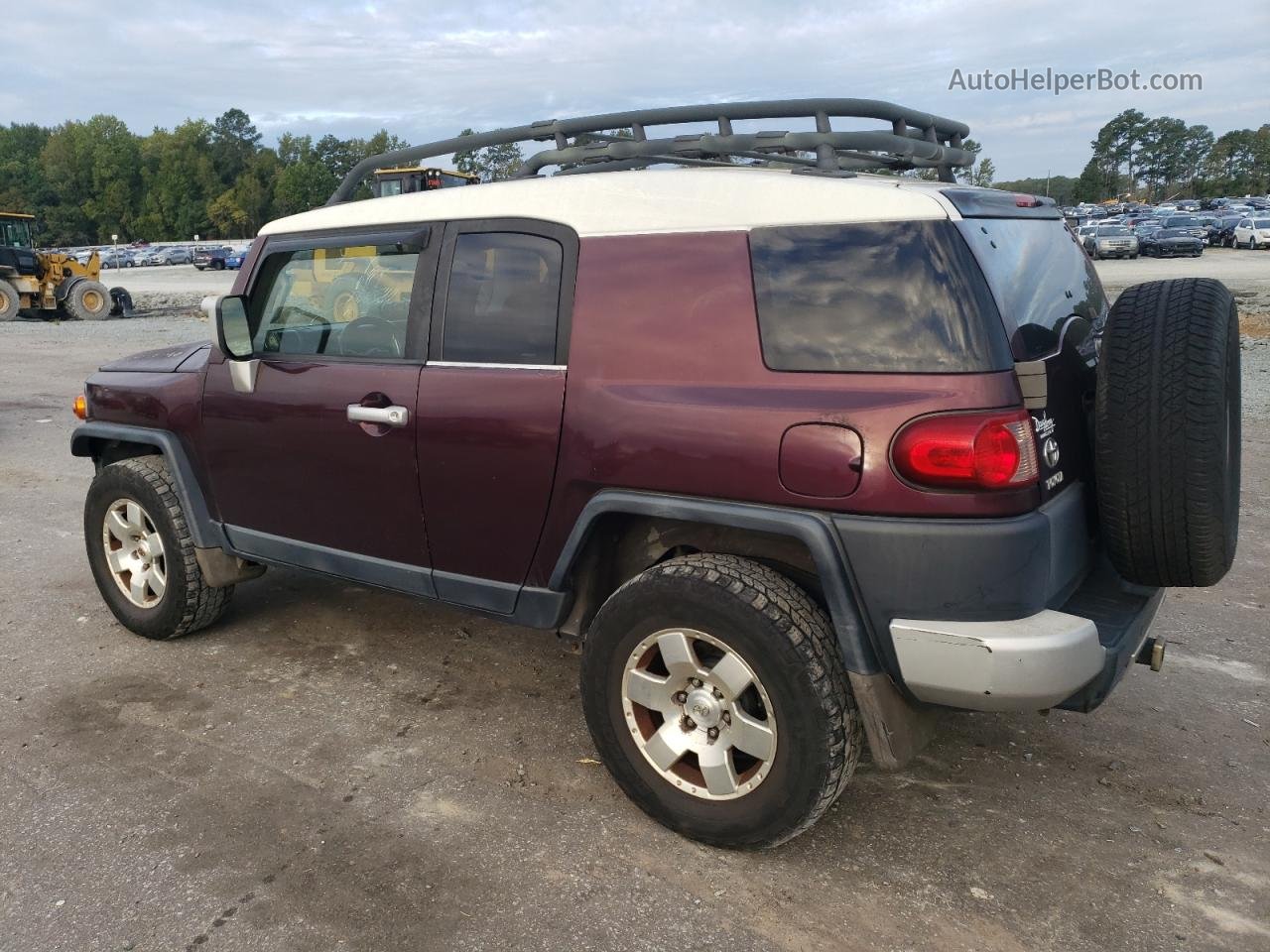 2007 Toyota Fj Cruiser  Burgundy vin: JTEBU11F270028913