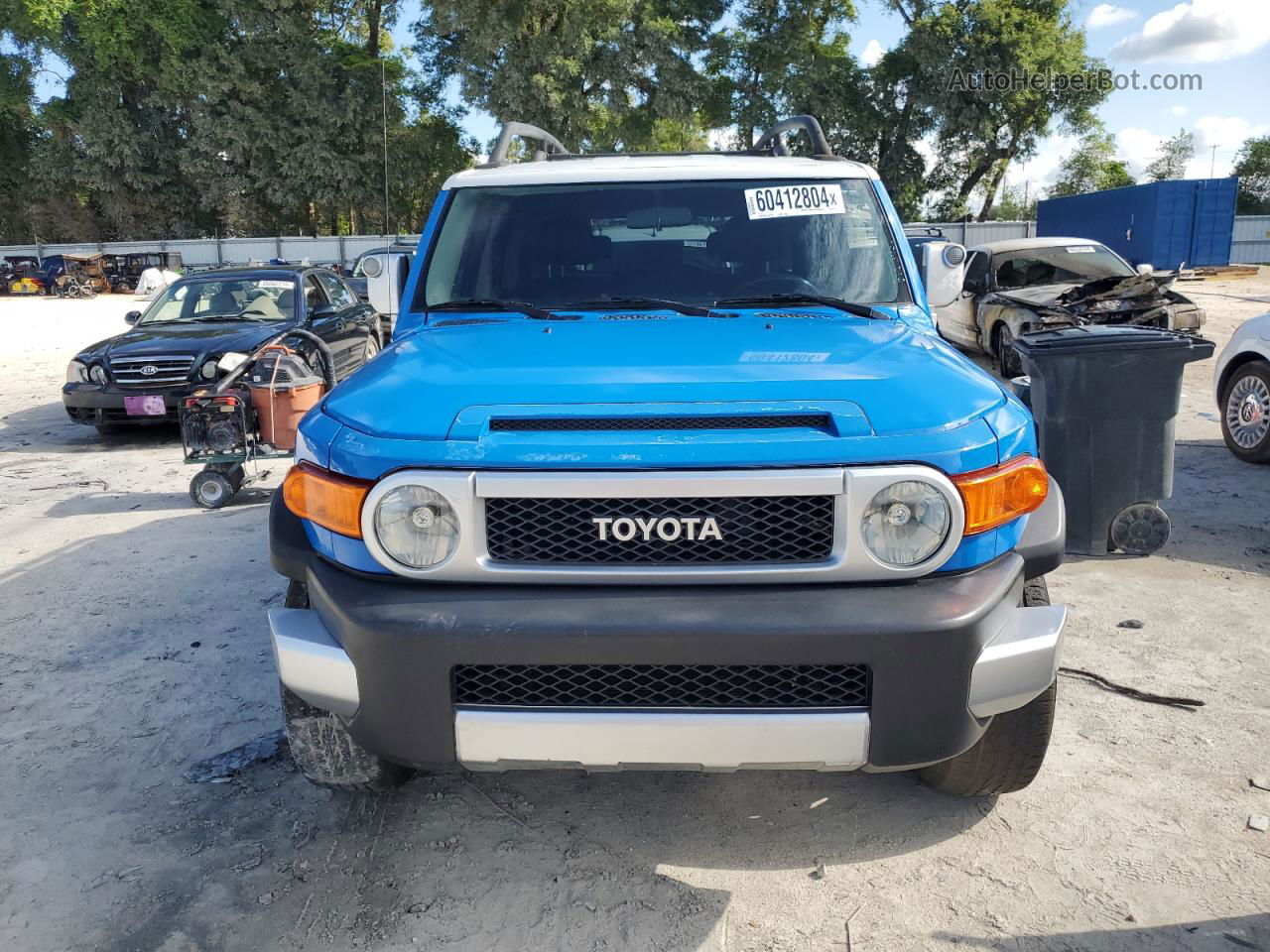 2007 Toyota Fj Cruiser  Blue vin: JTEBU11F270048191