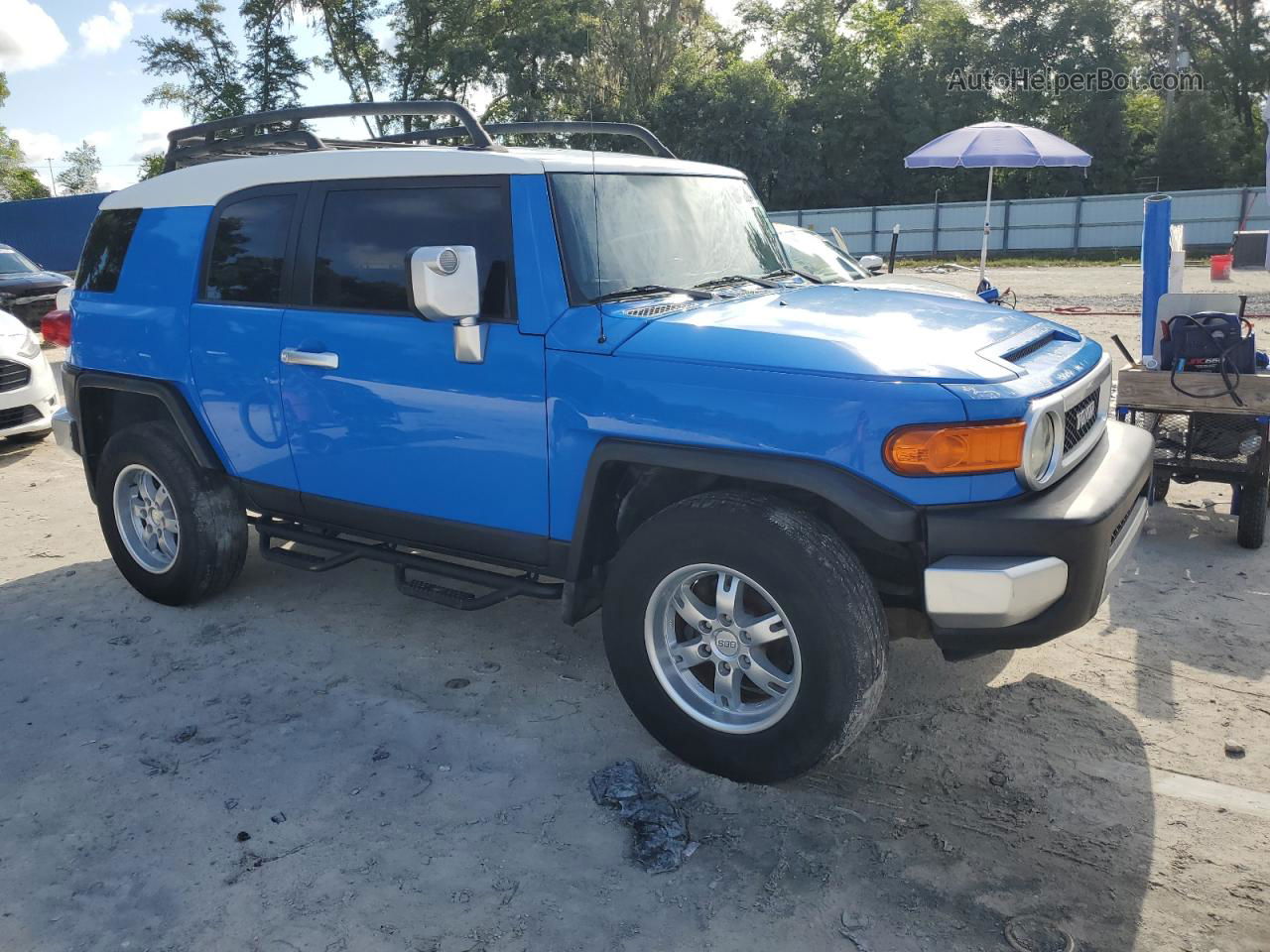 2007 Toyota Fj Cruiser  Blue vin: JTEBU11F270048191