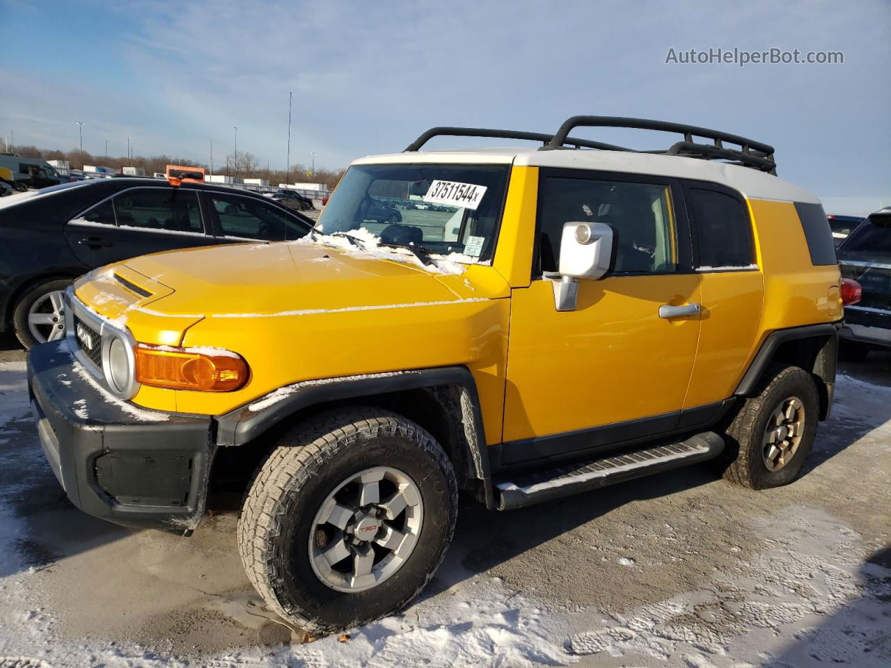 2007 Toyota Fj Cruiser  Yellow vin: JTEBU11F370043405