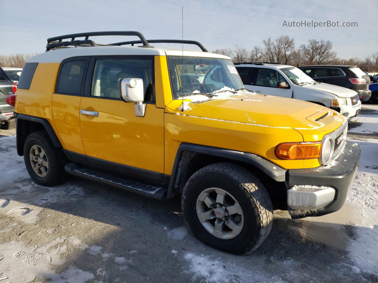 2007 Toyota Fj Cruiser  Yellow vin: JTEBU11F370043405