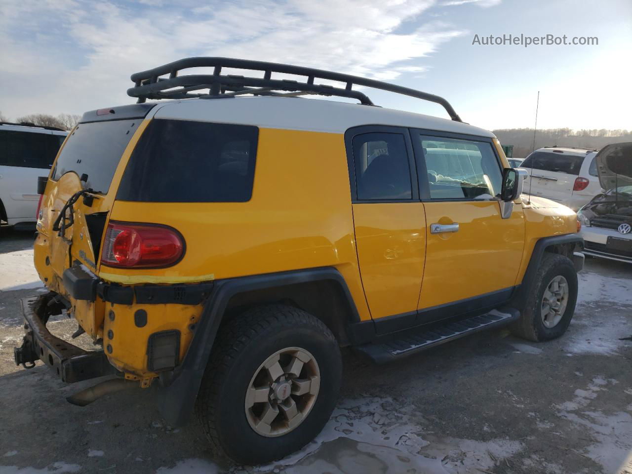 2007 Toyota Fj Cruiser  Yellow vin: JTEBU11F370043405