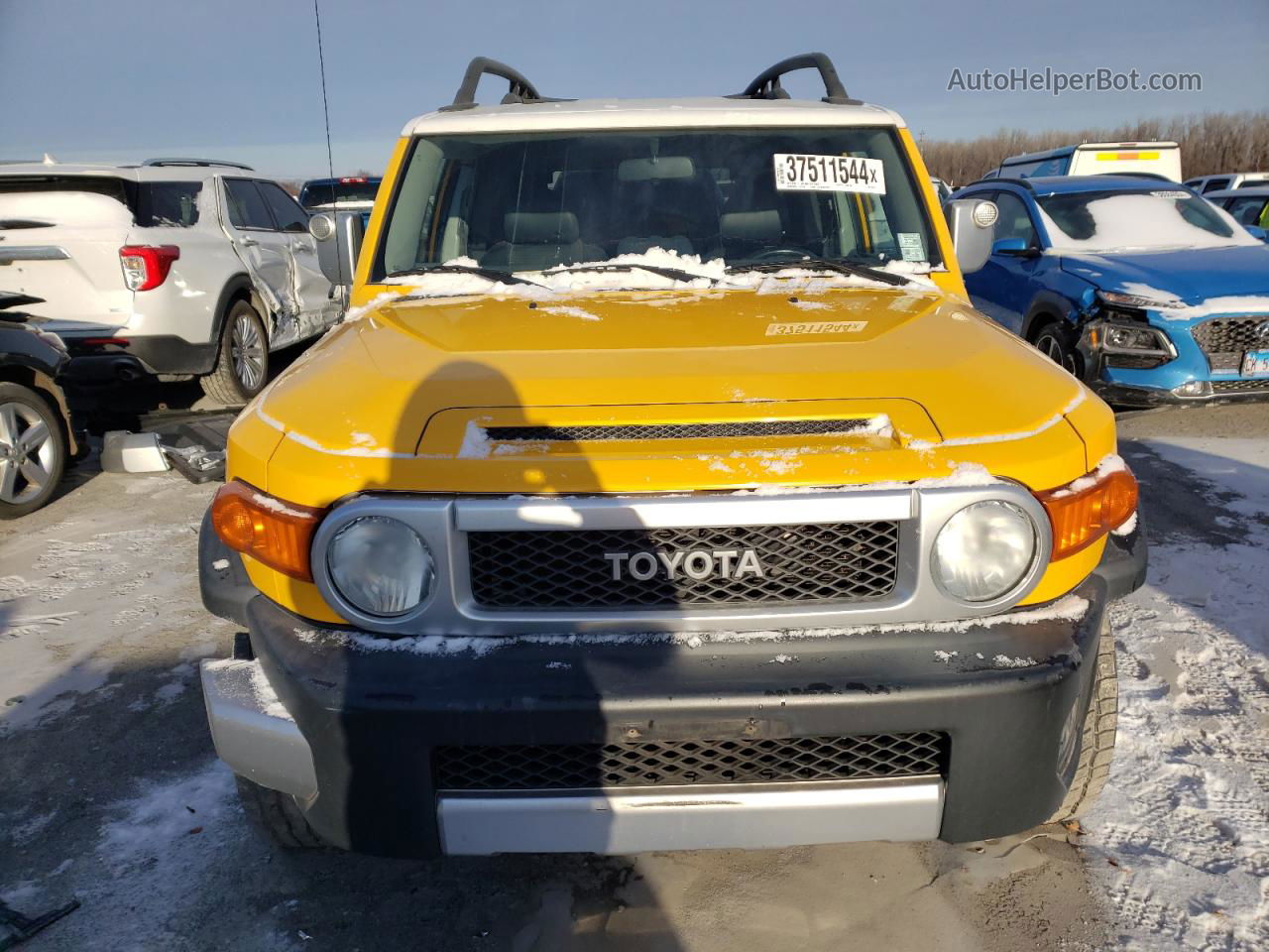 2007 Toyota Fj Cruiser  Желтый vin: JTEBU11F370043405