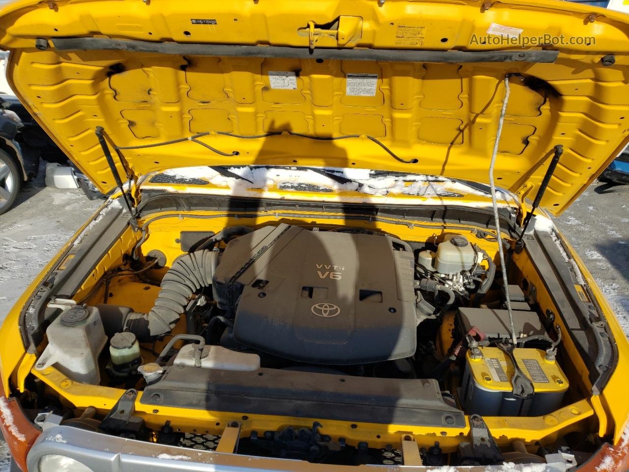 2007 Toyota Fj Cruiser  Yellow vin: JTEBU11F370043405