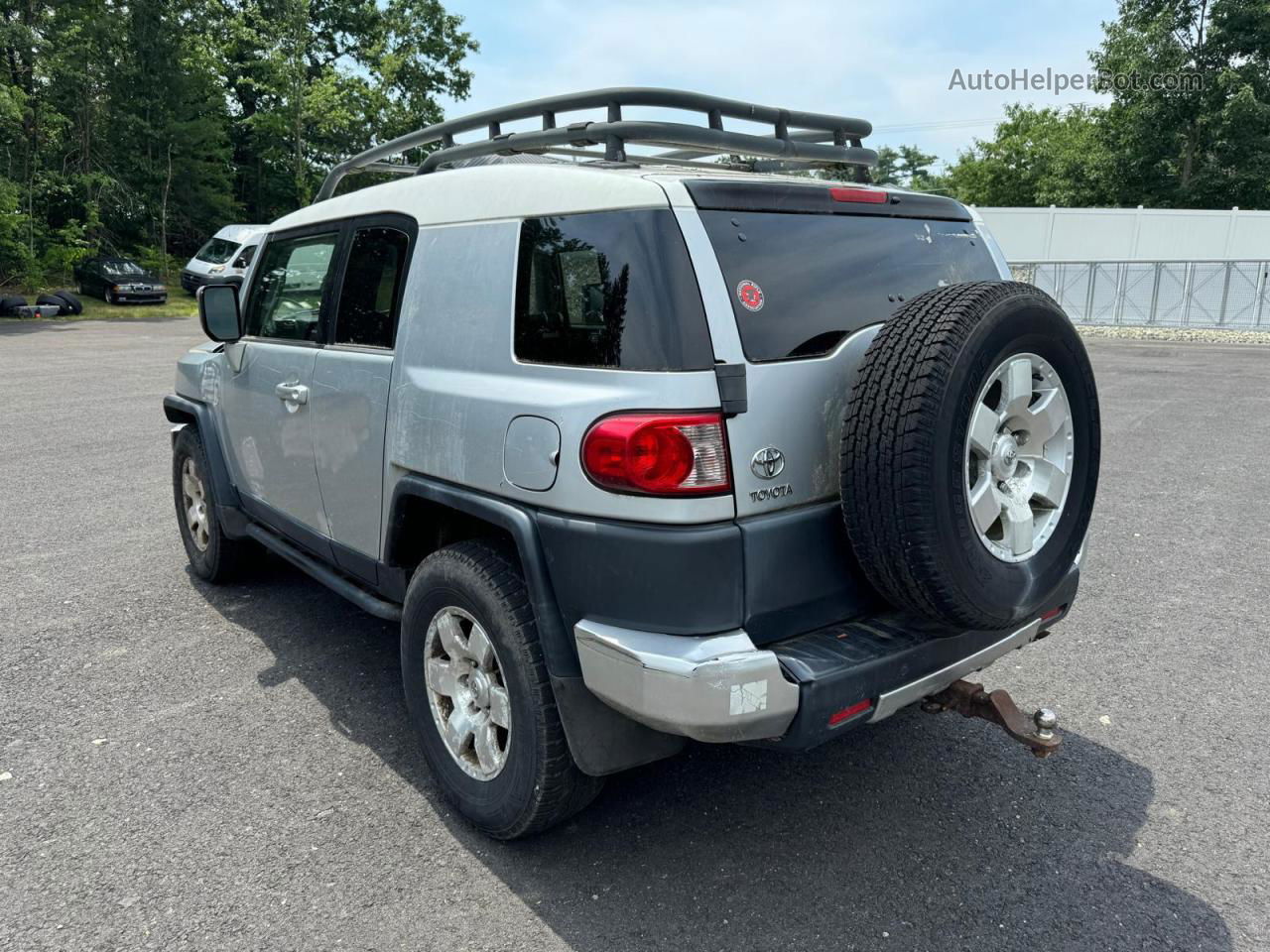 2007 Toyota Fj Cruiser  Silver vin: JTEBU11F370049673