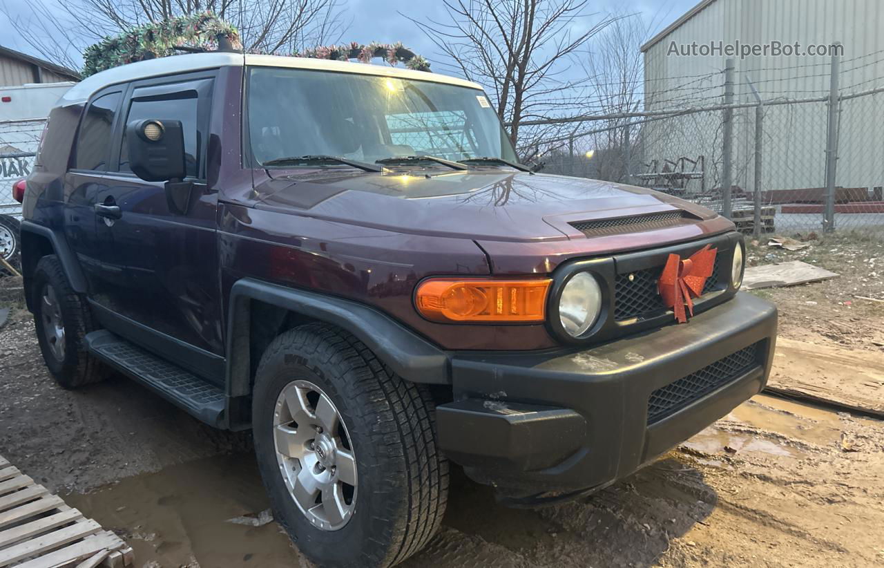 2007 Toyota Fj Cruiser  Burgundy vin: JTEBU11F470005942