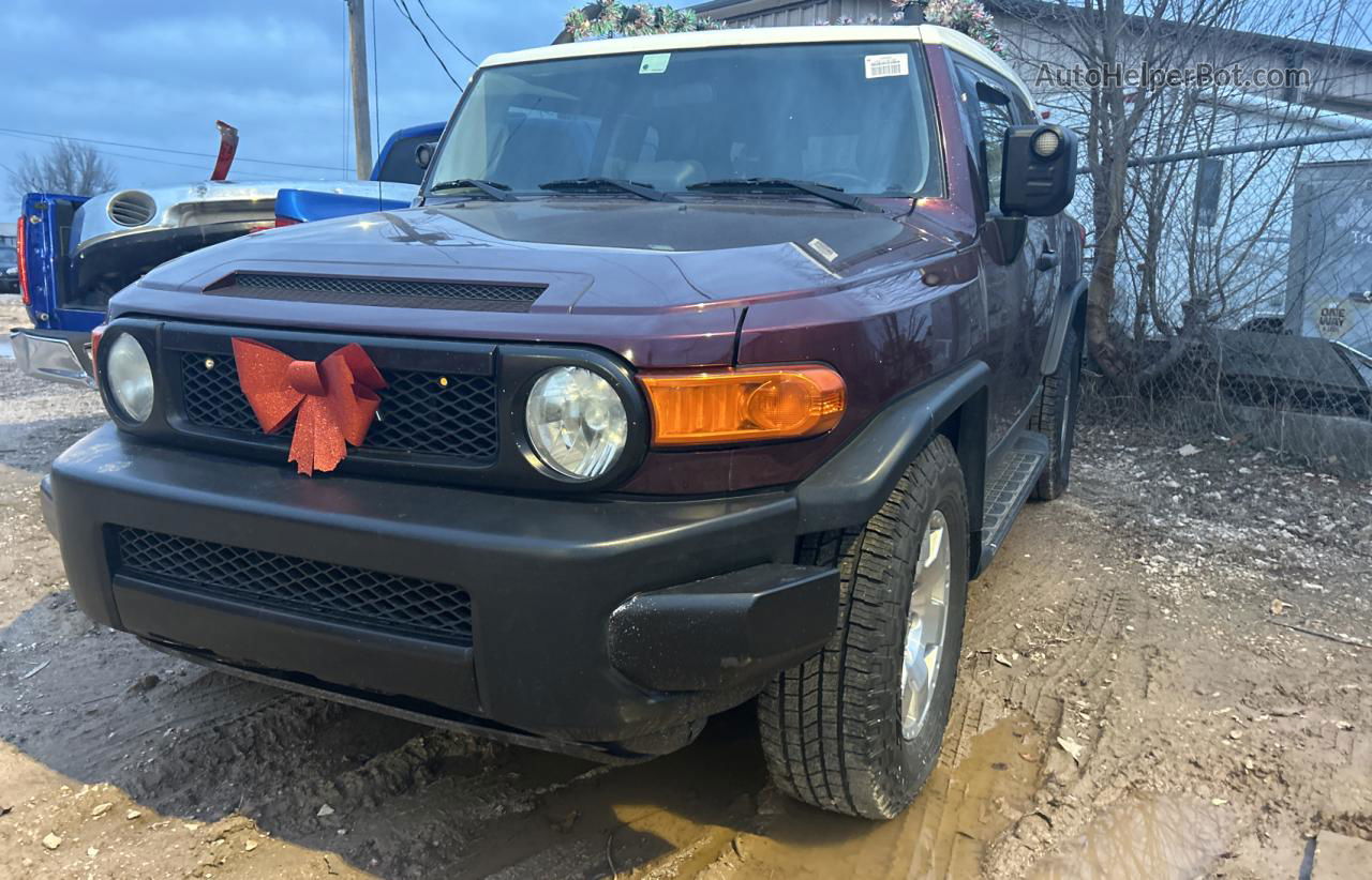 2007 Toyota Fj Cruiser  Burgundy vin: JTEBU11F470005942