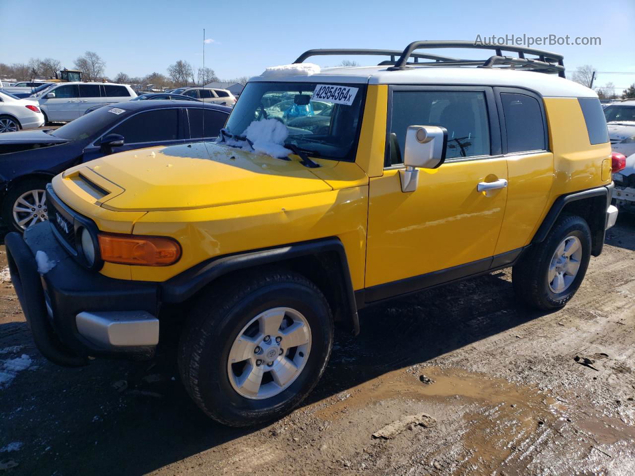 2007 Toyota Fj Cruiser  Yellow vin: JTEBU11F470014866