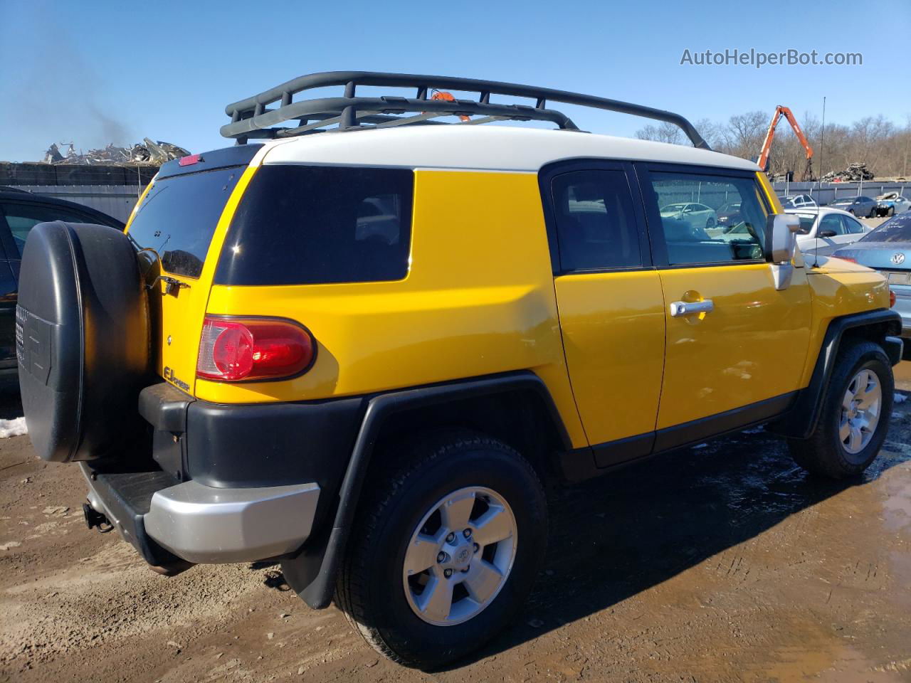 2007 Toyota Fj Cruiser  Yellow vin: JTEBU11F470014866