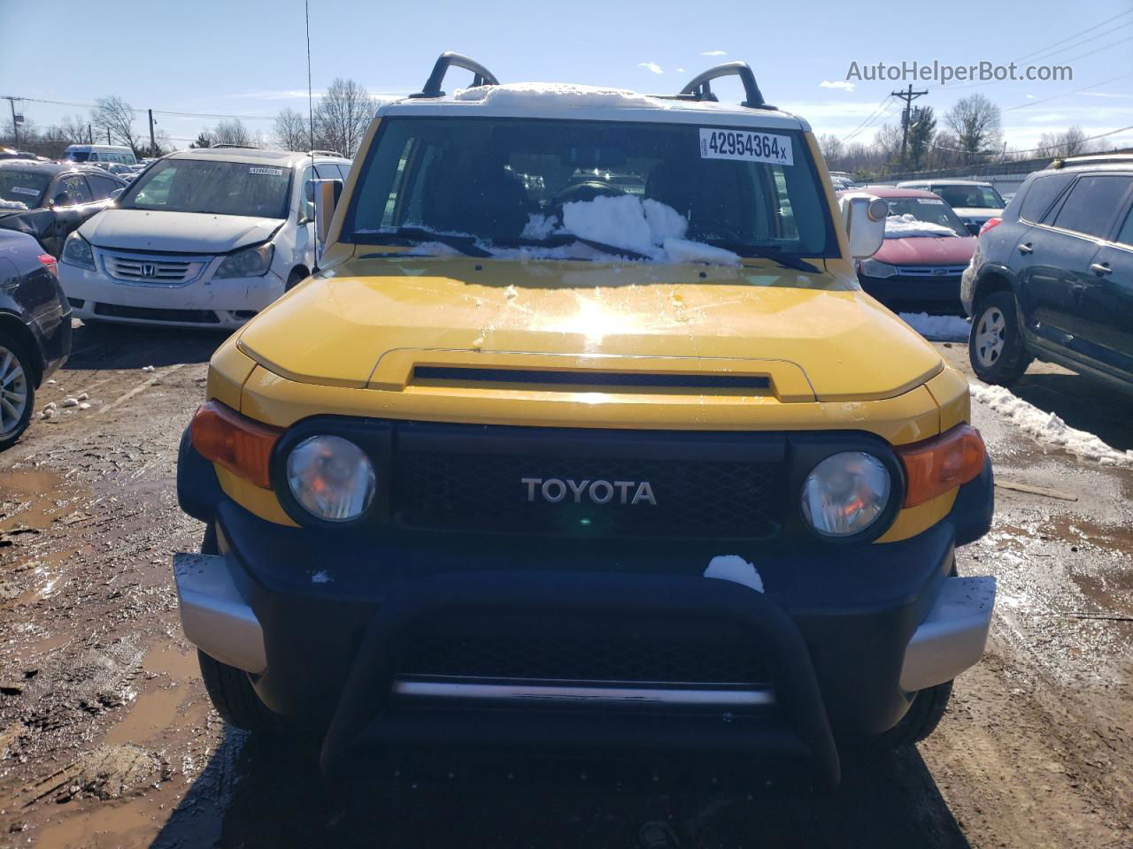 2007 Toyota Fj Cruiser  Yellow vin: JTEBU11F470014866