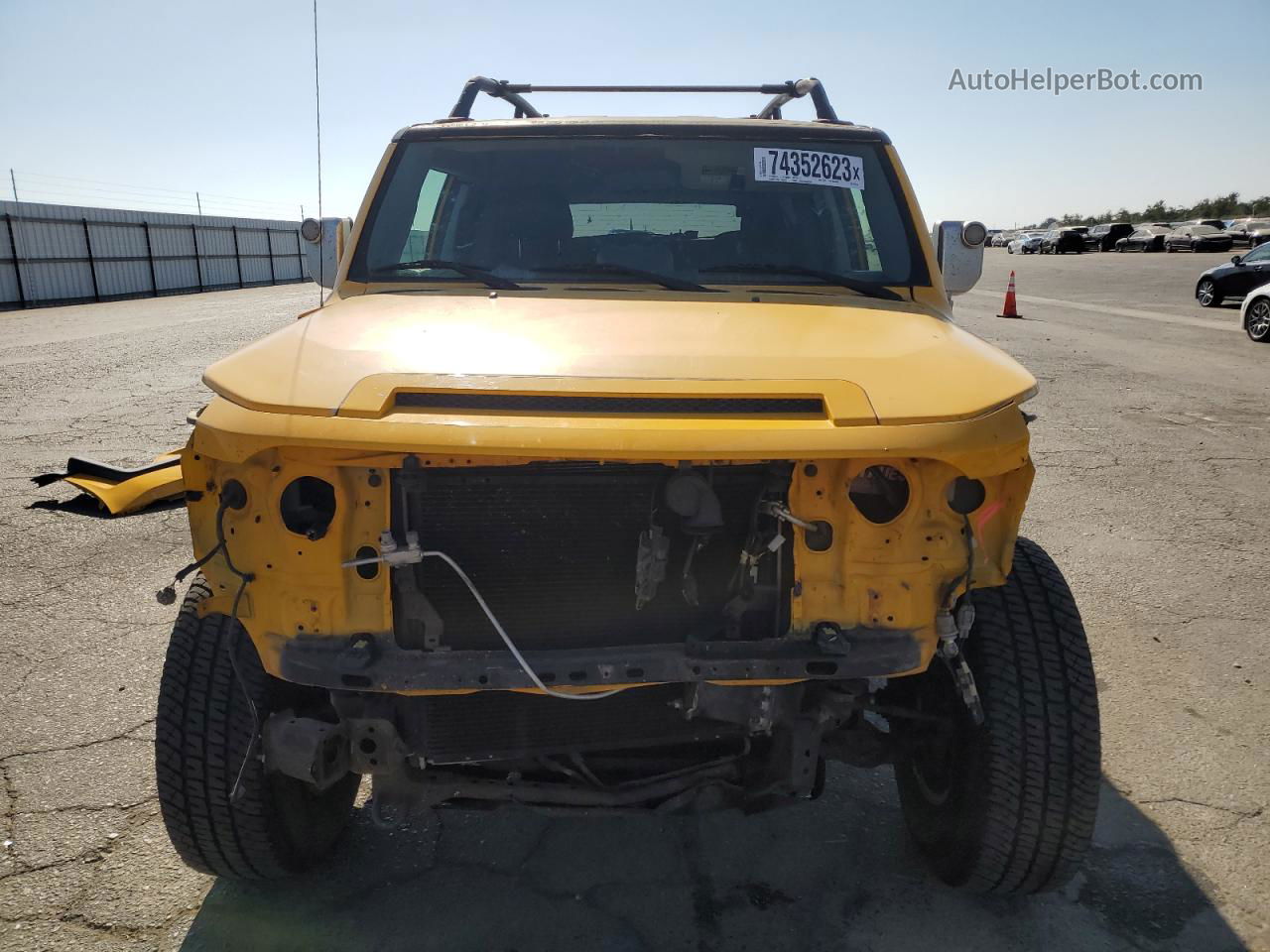 2007 Toyota Fj Cruiser  Yellow vin: JTEBU11F570028159