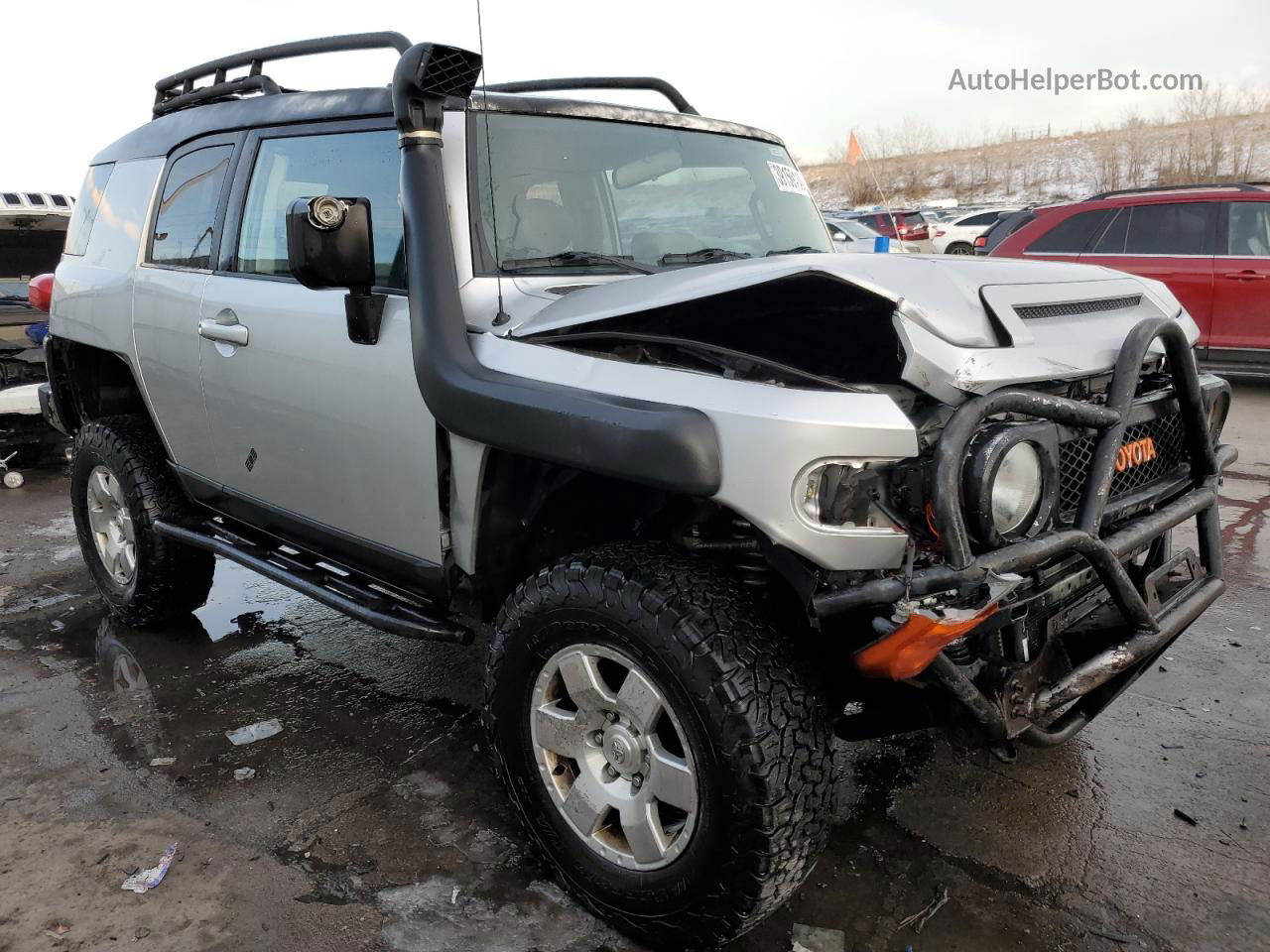 2007 Toyota Fj Cruiser  Silver vin: JTEBU11F570079855