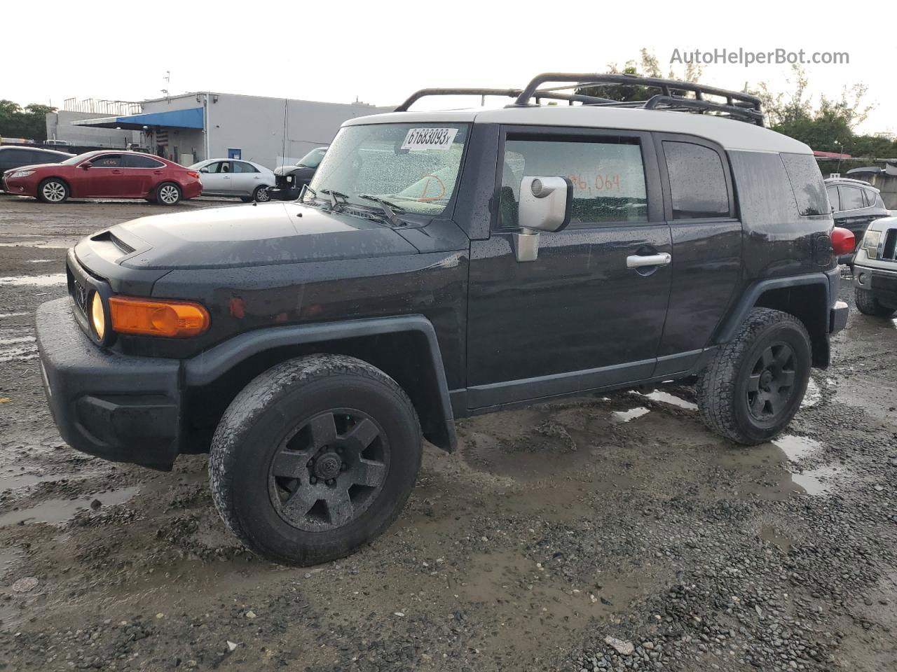 2007 Toyota Fj Cruiser Black vin: JTEBU11F670001522