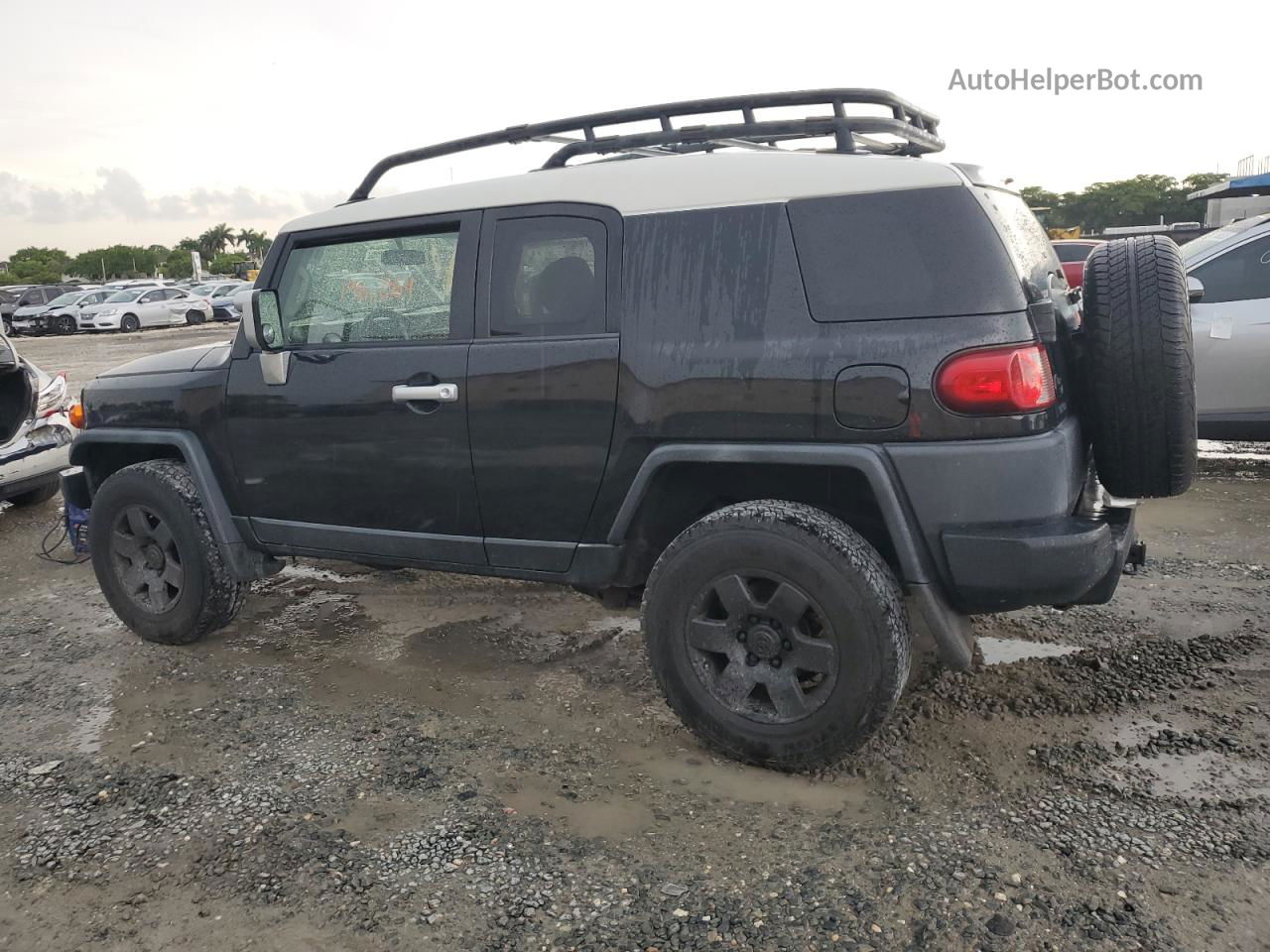 2007 Toyota Fj Cruiser Black vin: JTEBU11F670001522