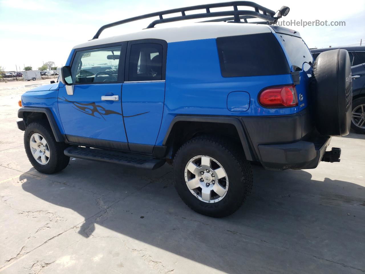 2007 Toyota Fj Cruiser Blue vin: JTEBU11F670013122