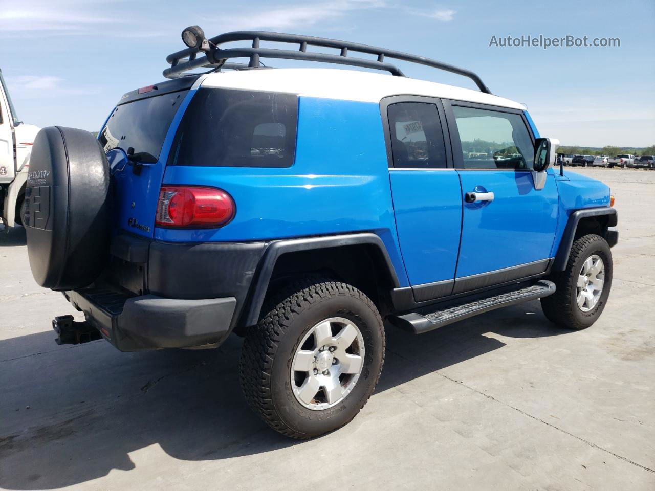 2007 Toyota Fj Cruiser Blue vin: JTEBU11F670013122