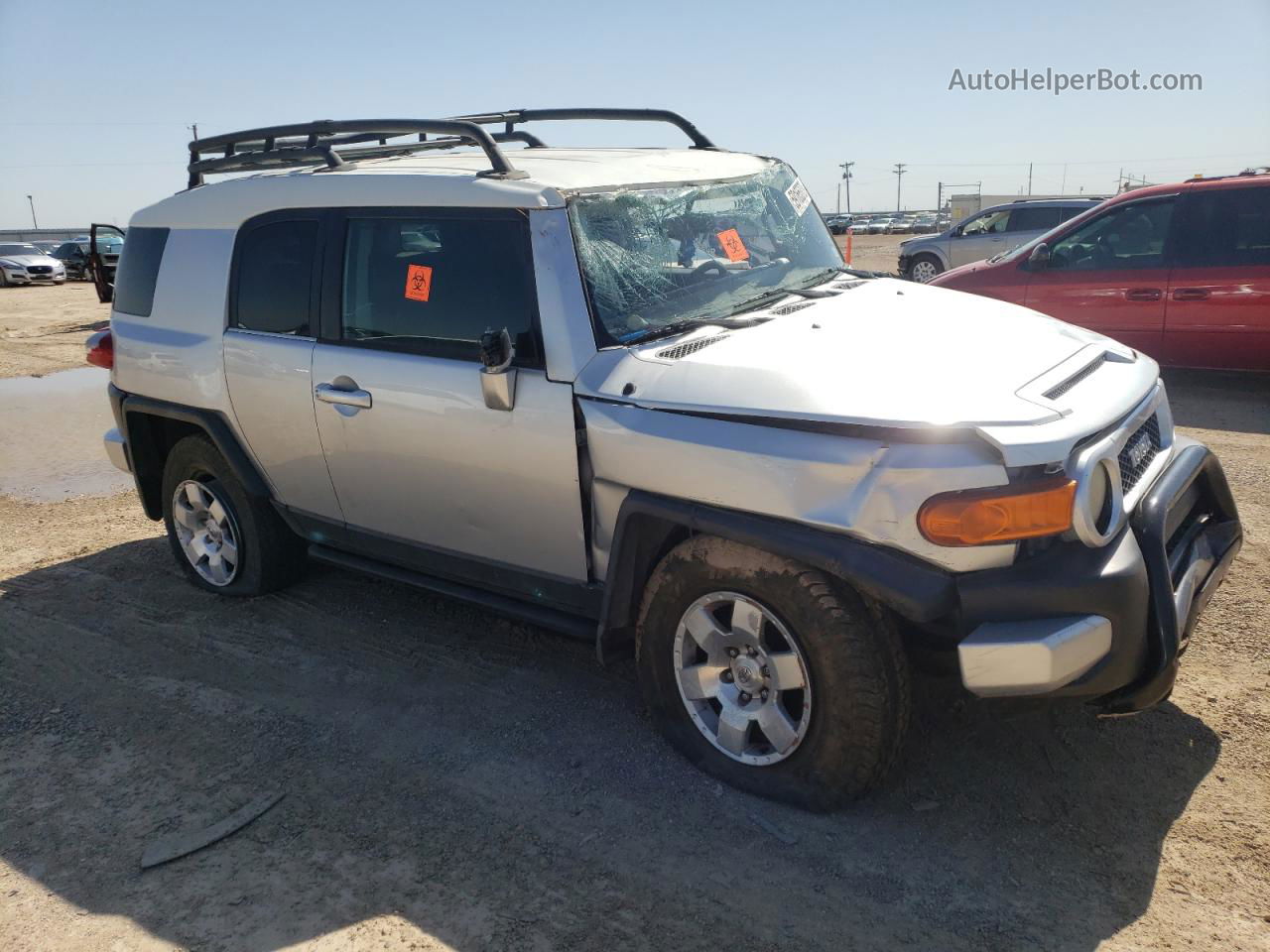 2007 Toyota Fj Cruiser  Silver vin: JTEBU11F670015873