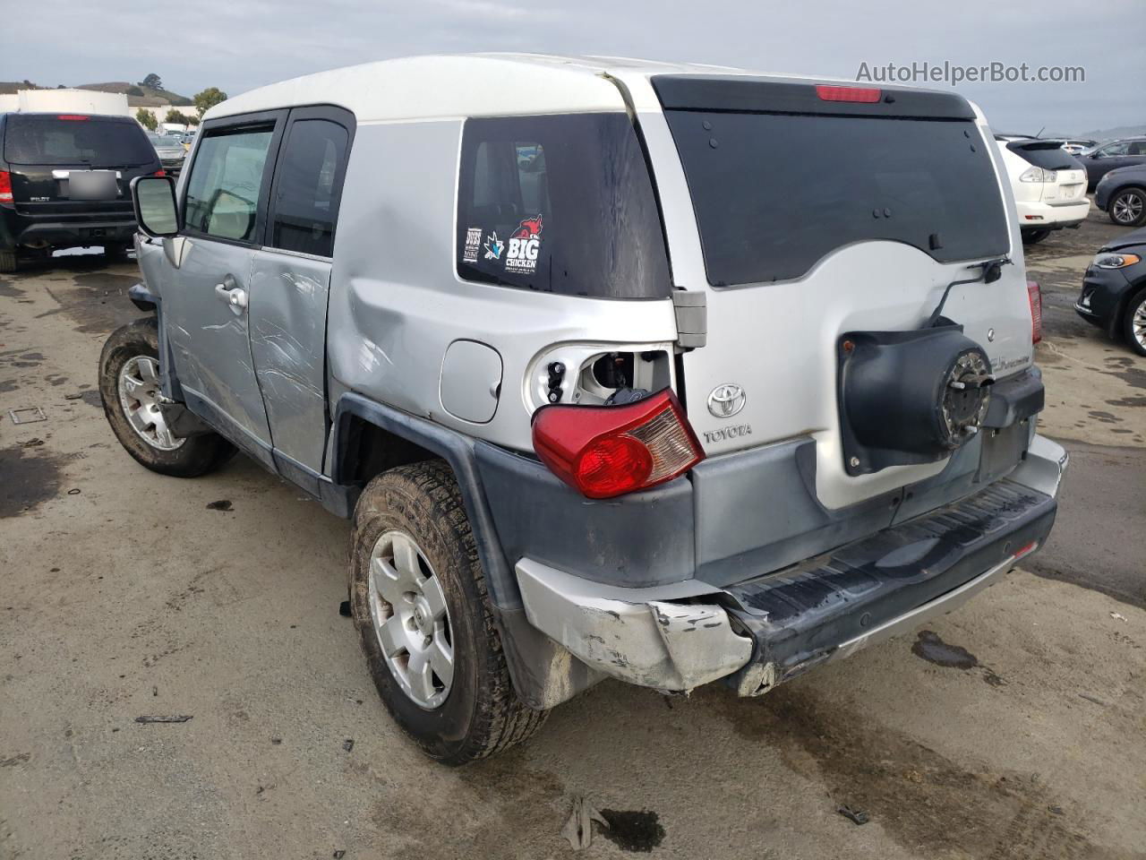 2007 Toyota Fj Cruiser  Silver vin: JTEBU11F670037517