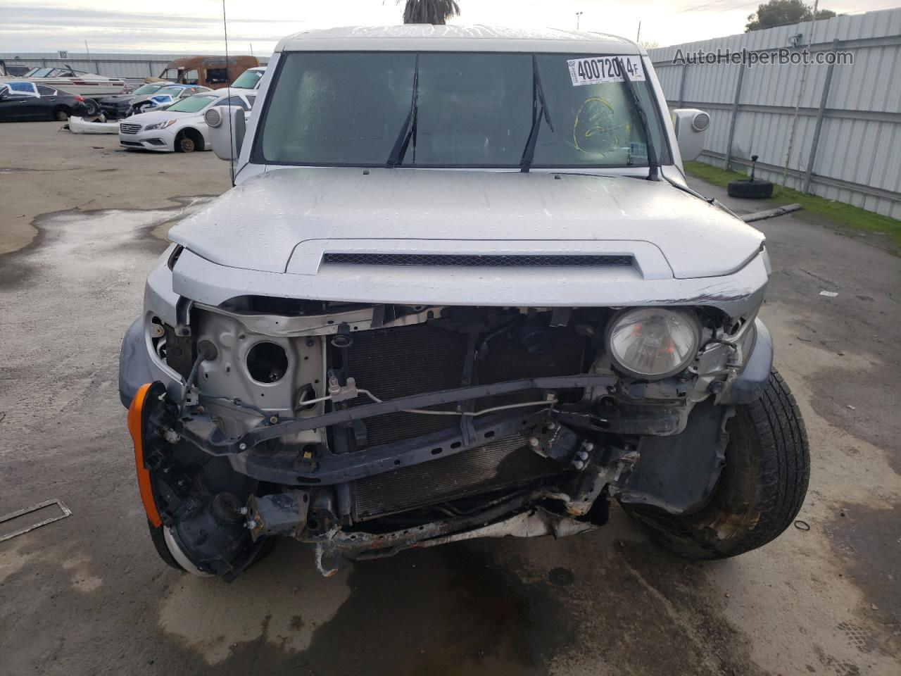 2007 Toyota Fj Cruiser  Silver vin: JTEBU11F670037517