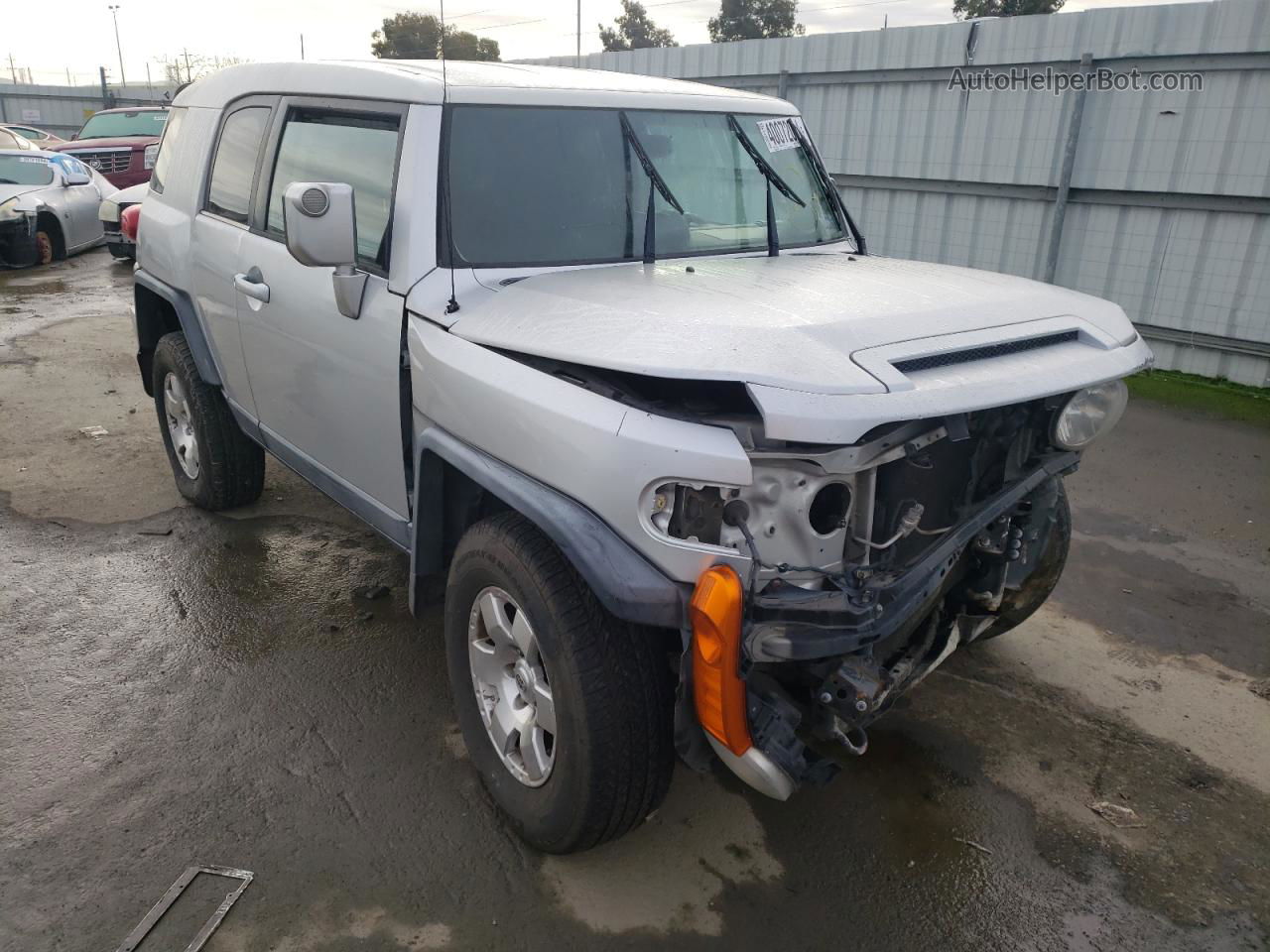 2007 Toyota Fj Cruiser  Silver vin: JTEBU11F670037517